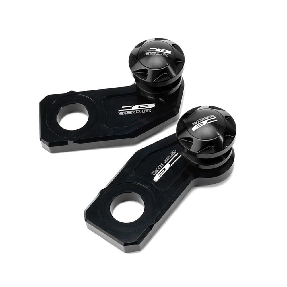 AIERDEYP Schwenkarmspule Für Hon┐da Für CBR650R Für CB650R Für CBR 650R Für CB 650R Motorrad Zubehör Kette Einstellung Block Rahmen Schwinge Spulen Sliders(Black) von AIERDEYP