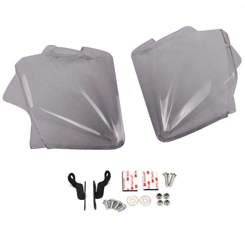 Motorrad Handschützer Motorrad Windschutzscheibe Handprotektoren Vorne Windabweiser Panels Für Hon┐da Für Forz&a Für Forza125 Für Forza250 125 250 300 350(Dark Grey) von AIERDEYP