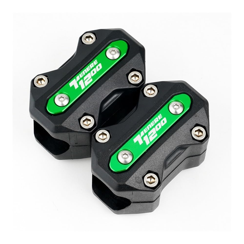 Motorräder Fallschutz Slider Für Y&amaha Für Tenere1200 Für Super Tenere 1200 Xt 1200Z Motorrad 22mm/25mm/28mm Stoßfänger Schutz Motor Schutz Block(Green) von AIERDEYP