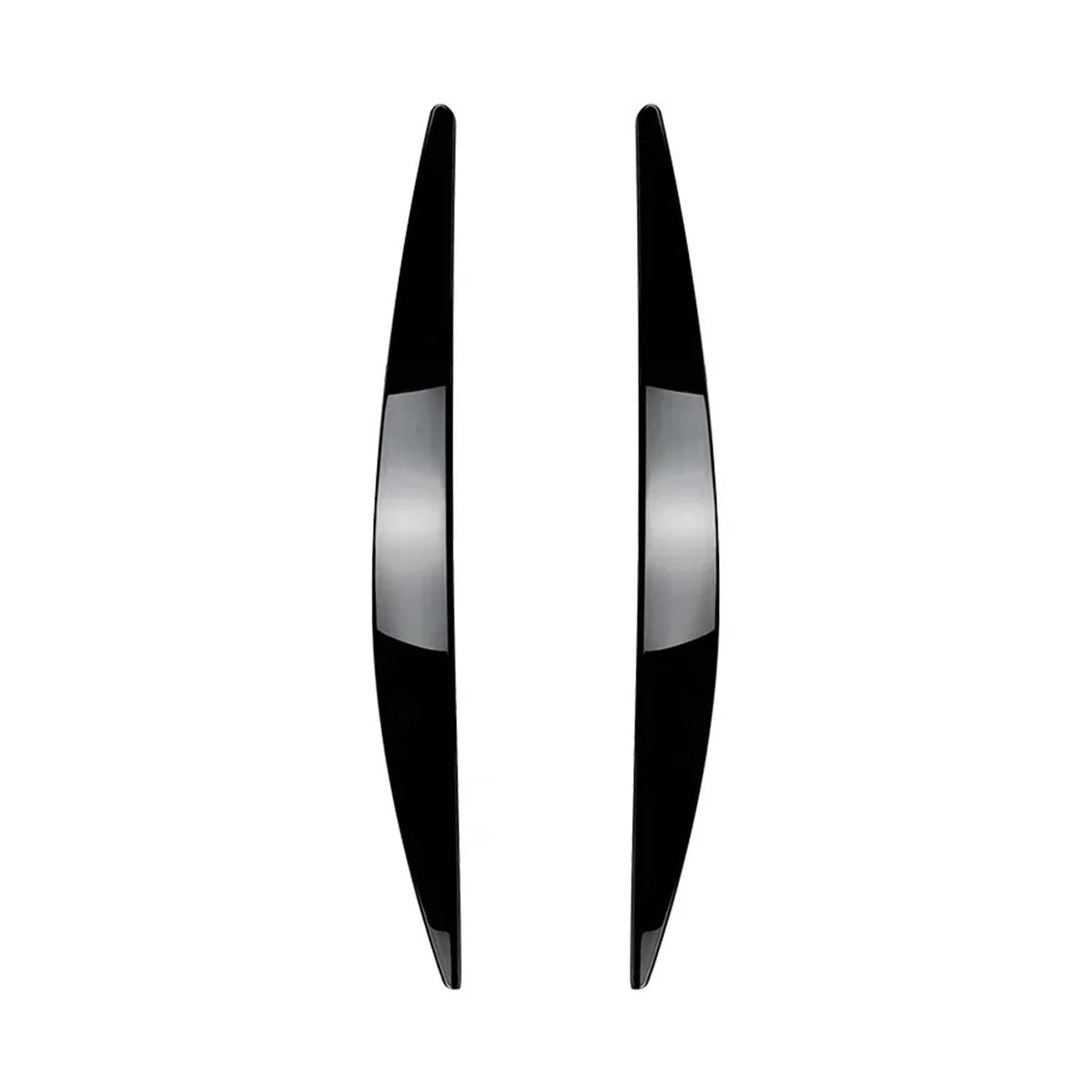 AIJIAMAN 1 Paar Auto-Frontscheinwerferabdeckung, passend for Skoda Octavia MK3 2015 2016 2017, Zubehör, schwarz glänzend, Carbon-Look, Augenbraue, Augenlid Automobil-Augenlider(Gloss Black) von AIJIAMAN
