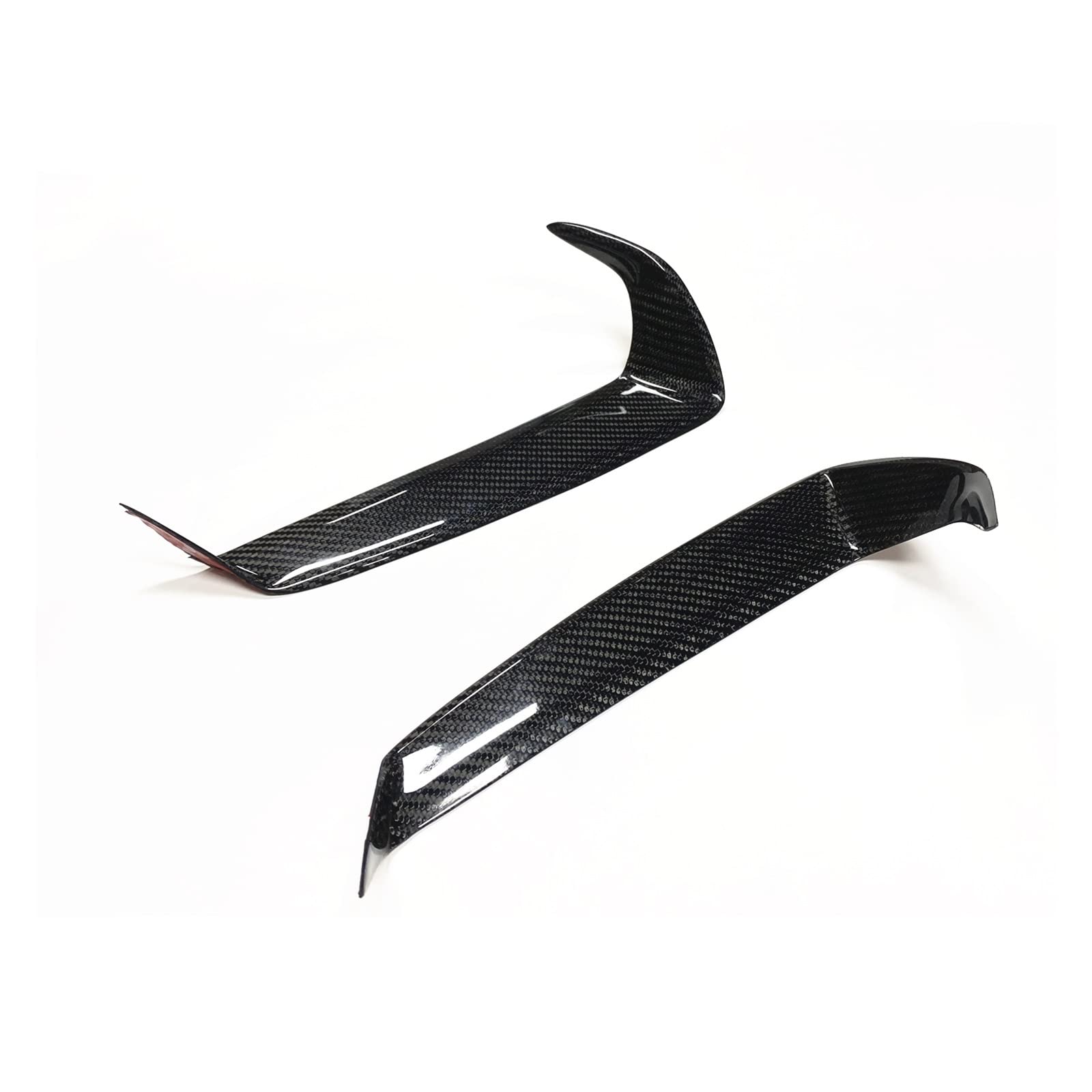 AIJIAMAN 2PCS Auto Carbon Vorder Kopf Licht Abdeckung Trim Aufkleber Fit for Nissan 2008-2016 GTR R35 Scheinwerfer augenlid Scheinwerfer Augenbraue Automobil-Augenlider von AIJIAMAN