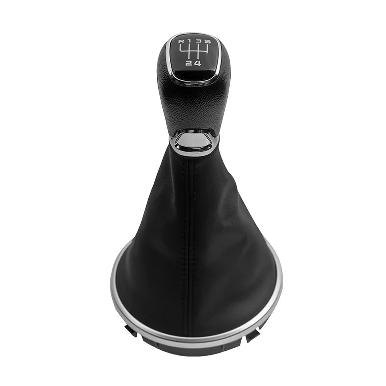 AIJIAMAN 5 6 Gang Schaltknauf Hebel Schaltmanschette Kofferraumabdeckung Passend for Skoda Fabia 2 II MK2 Combi Scout 2007–2014 Staubdichter Shift Boot(5 Speed) von AIJIAMAN