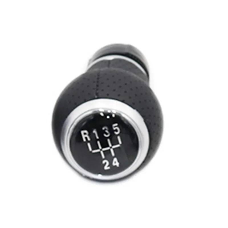 AIJIAMAN 5 6 Gang Silber Auto Shift Schaltknauf Hebel Gaitor Kofferraumabdeckung Passend for VW Golf 5 MK5 R32 GTD GTI 2004-2009 Staubdichter Shift Boot(R12345 gear knob) von AIJIAMAN