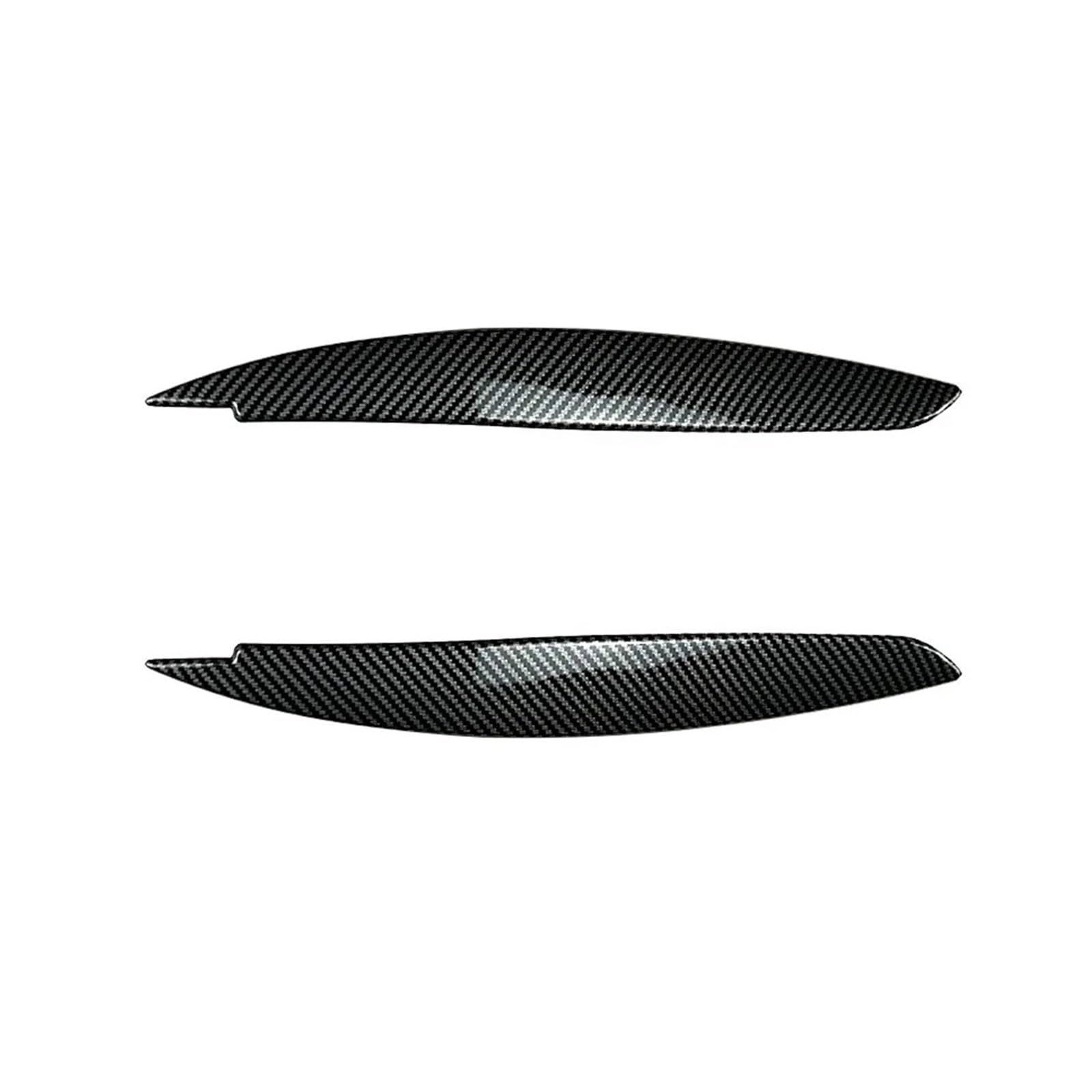 AIJIAMAN Auto-Frontscheinwerfer-Augenbrauen-Aufkleber, Body-Kits, passend for BMW 1er-Serie E81 E82 E87 E88 2008–2013, glänzend schwarz, Tuning-Augenlider Automobil-Augenlider(Carbon Look) von AIJIAMAN