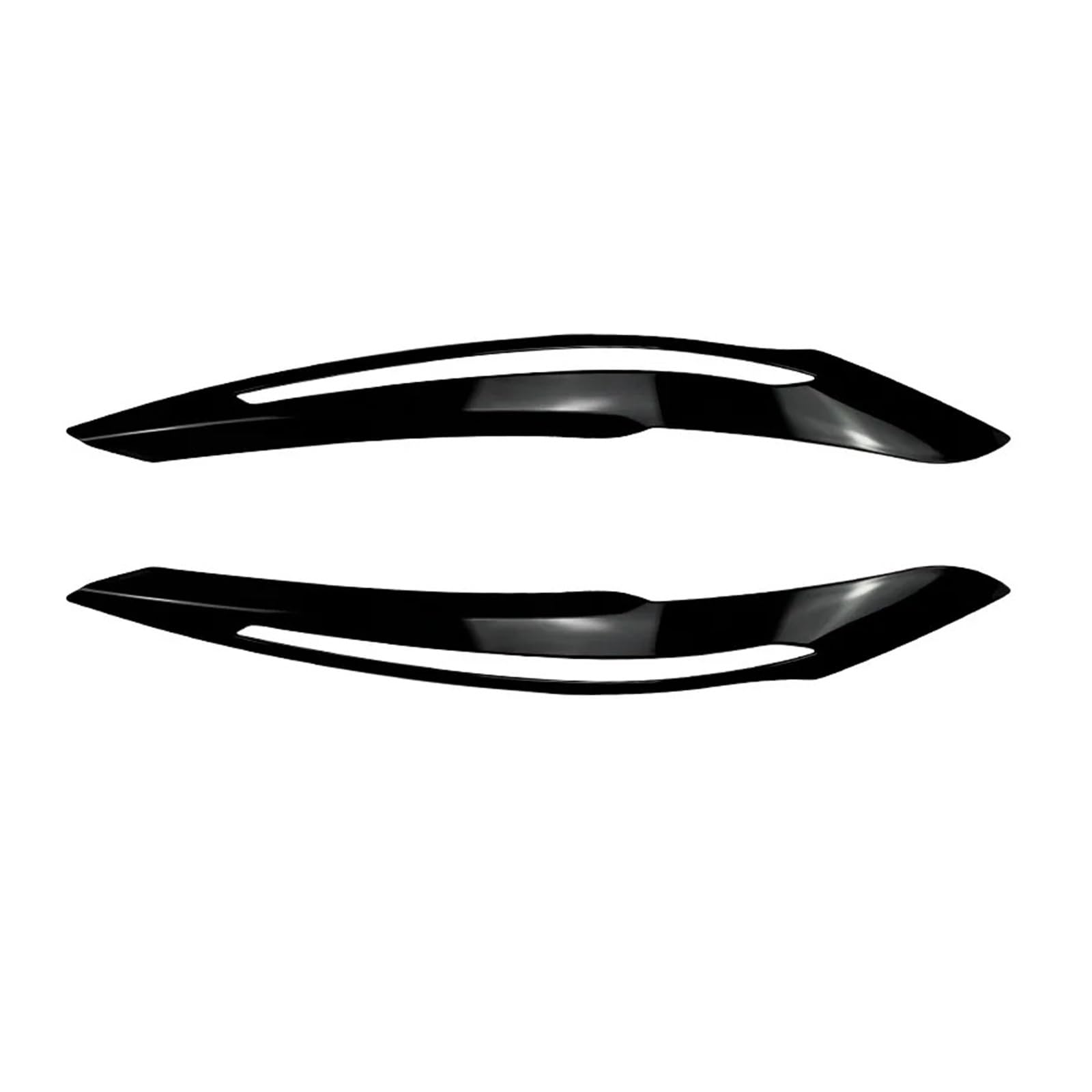 AIJIAMAN Auto-Frontscheinwerfer-Augenbrauen-Aufkleber, passend for BMW 1er F20 F21 2010 bis 2015, glänzend schwarze Augenlider-Zierabdeckungen Automobil-Augenlider(Gloss Black) von AIJIAMAN