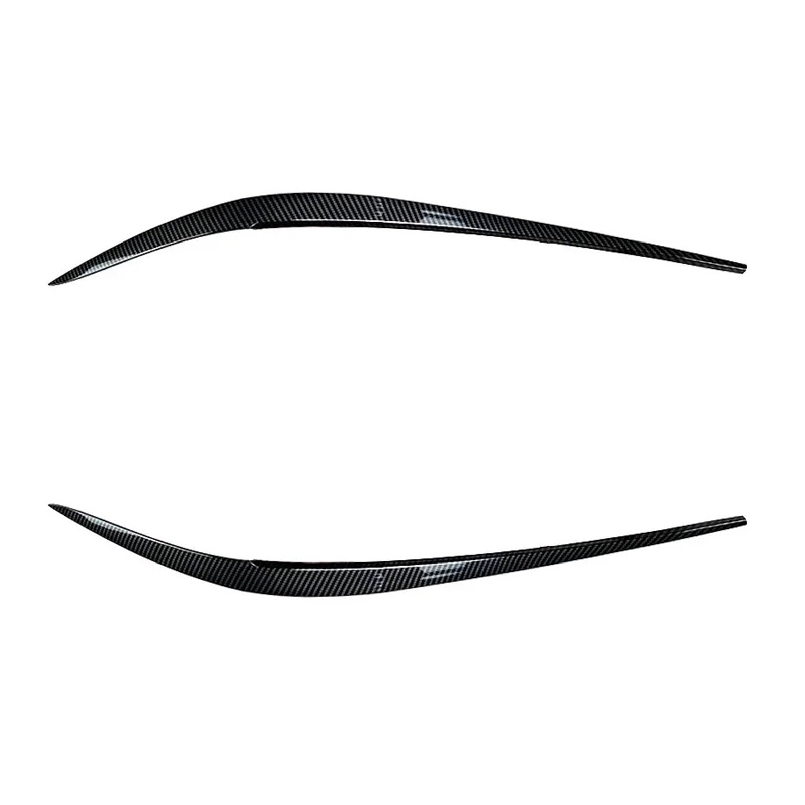 AIJIAMAN Auto-Frontscheinwerfer-Augenbrauen-Augenlider-Aufkleber, passend for BMW 3er G20 320i 325i 330i 2019+, glänzend schwarz, Carbon-Look, Body Kit Tuning Automobil-Augenlider(Carbon Look) von AIJIAMAN