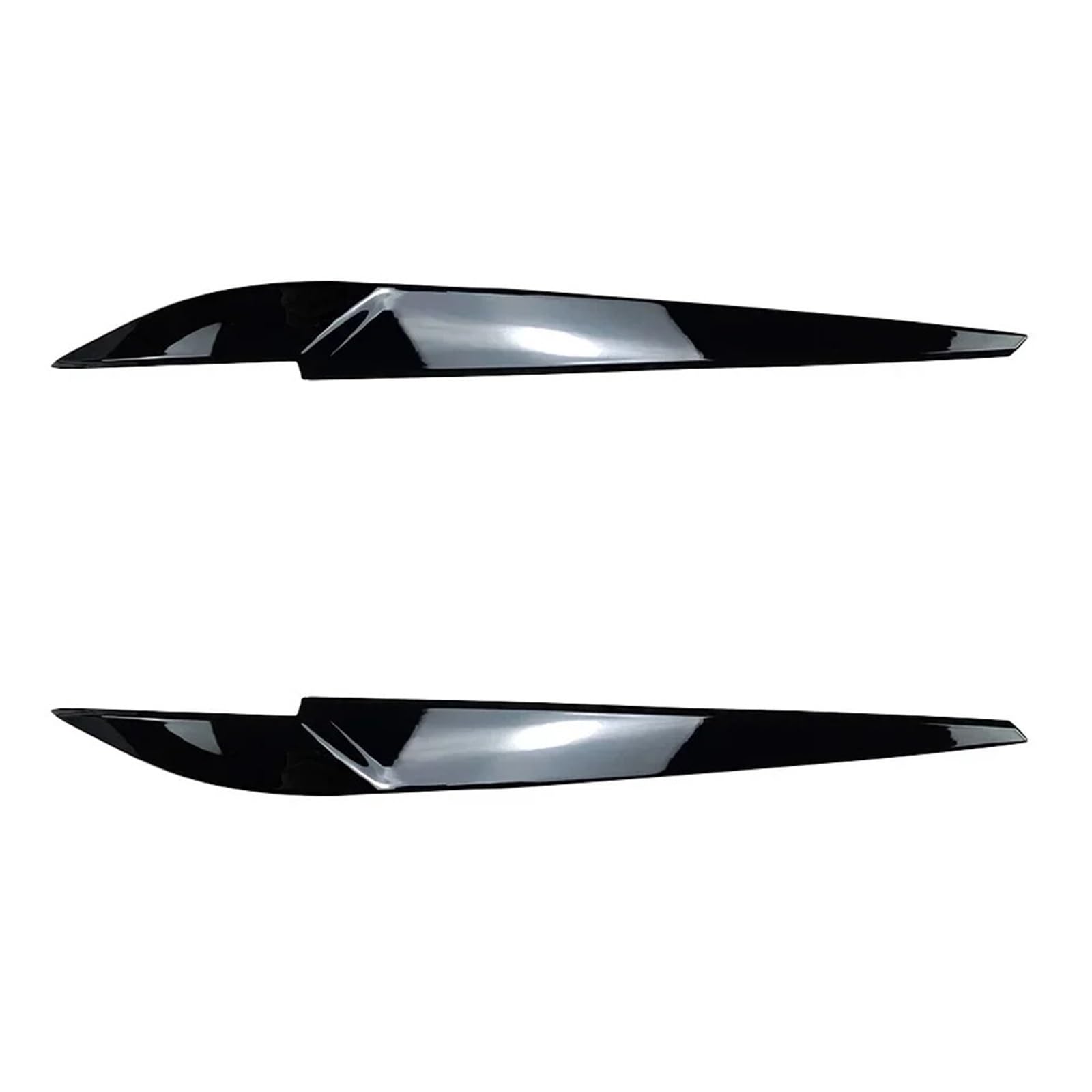 AIJIAMAN Auto-Frontscheinwerfer-Augenbrauenaufkleber, Scheinwerfer-Lichtverkleidung, Augenbrauen, passend for BMW X5 X6 F15 F16 2014–2018, glänzend schwarze Augenlid-Dekoration Automobil-Augenlider(Gl von AIJIAMAN