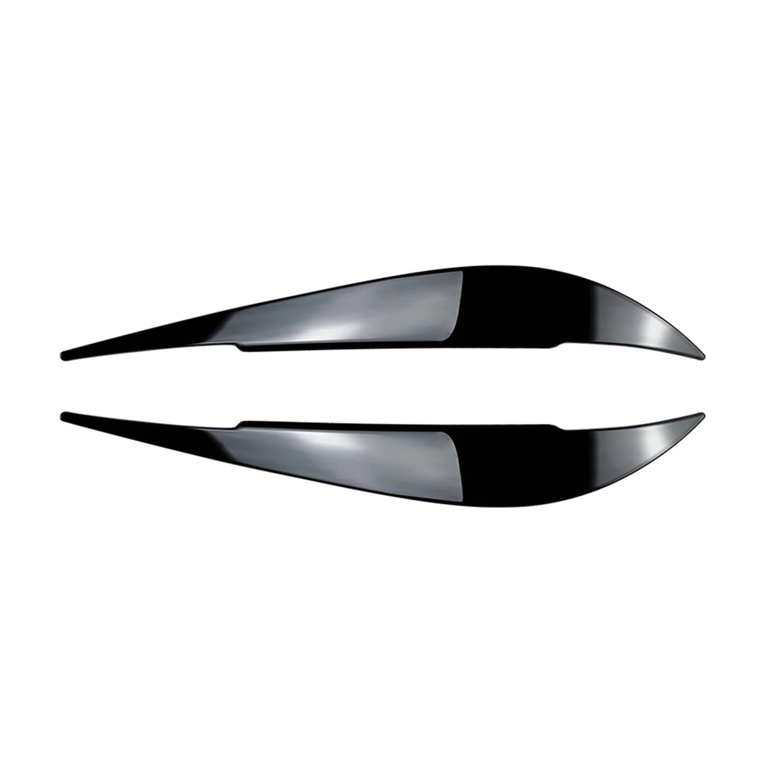 AIJIAMAN Auto-Frontscheinwerfer-Lampenabdeckung, Deckel, Scheinwerfer-Augenbrauen-Aufkleber, passend for BMW 4er F32 F33 F36 2014–2020, Scheinwerfer-Augenlid-Braue Automobil-Augenlider(Glossy Black) von AIJIAMAN