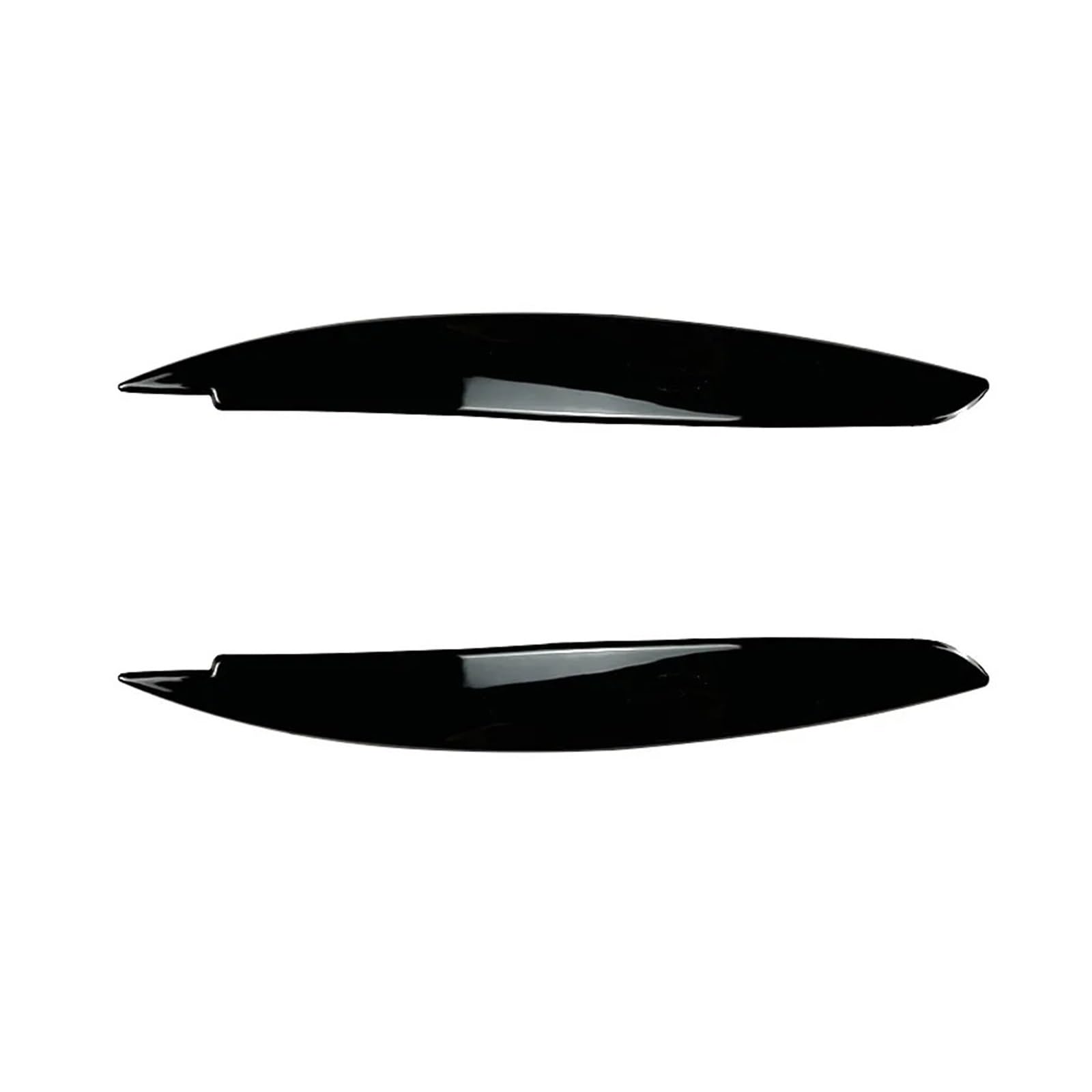 AIJIAMAN Frontscheinwerfer-Augenbrauenaufkleber for BMW 1er-Serie E81 E82 E87 E88 2004 bis 2014, glänzend schwarze Augenlidabdeckung, ABS Automobil-Augenlider(Gloss Black) von AIJIAMAN