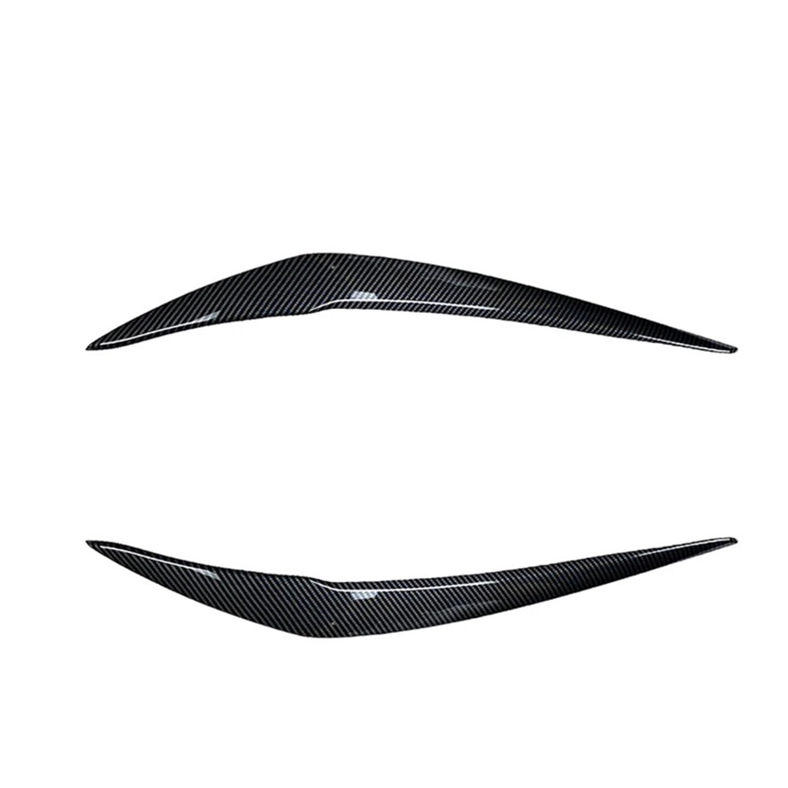 AIJIAMAN Scheinwerfer-Augenbraue, passend for BMW 1er F20 F21 116i 118i 120i 125i M135i M140i, glänzendes Carbon, 2015–2019, Autolicht-Augenlidlampe Automobil-Augenlider(Carbon Fiber) von AIJIAMAN