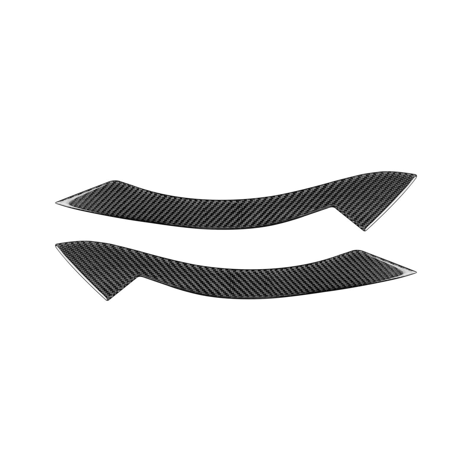 AIJIAMAN Scheinwerfer-Augenbrauenaufkleber, passend for BMW Z4 E89 2009–2015, Kohlefaser-Scheinwerfer-Augenlidstreifenabdeckung, Auto, externe dekorative Automobil-Augenlider(Black) von AIJIAMAN