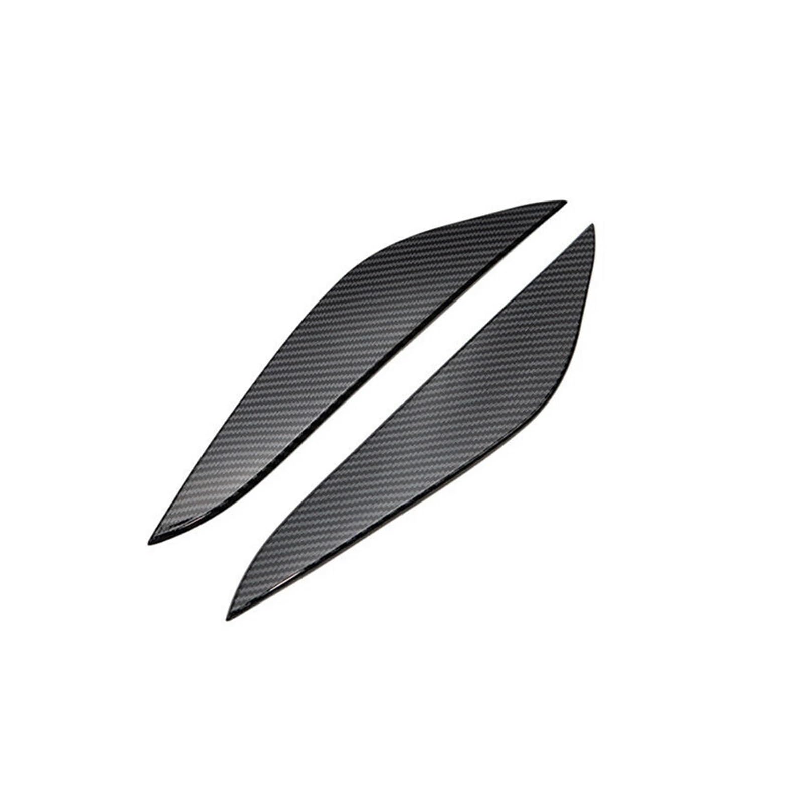 AIJIAMAN Scheinwerfer-Augenbrauenaufkleber, passend for Tesla, passend for Modell 3 2017–2022, Kohlefaserverkleidung, Auto-Frontscheinwerferabdeckung, Lampendeckel, Scheinwerfer-Augenlidbraue Automobi von AIJIAMAN
