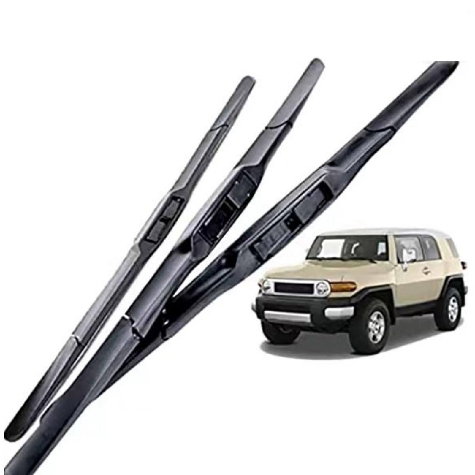 Kompatibel für Toyota FJ Cruiser 2006-2018, Auto-Scheibenwischerblätter-Set, Fensterschneider, Zubehör, Scheibenwischer von AIMQIAD
