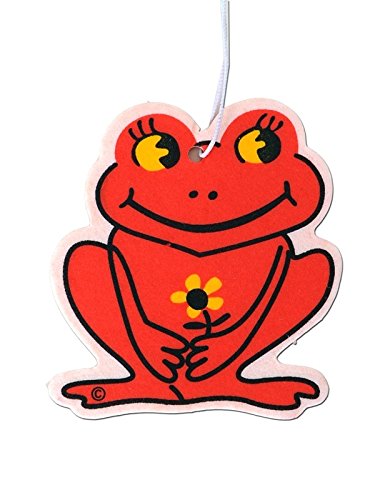 Lufterfrischer mit Orangenduft, Motiv: süßer, roter Frosch von AIMREDFROG