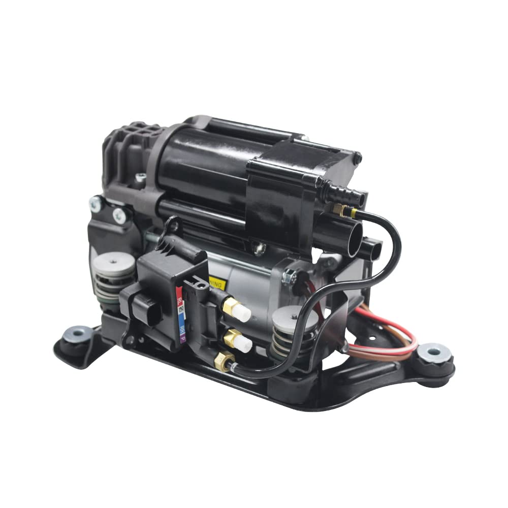 AIRSUSFAT Luftfederungskompressor mit Halterung und Magnetventilblockhalterung, kompatibel mit BMW 5 6er Serie G31 G32 GT G38 520d 520i 530d 530i 540d 620d Air Ride Pump 6886721 37206886721 von AIRSUSFAT