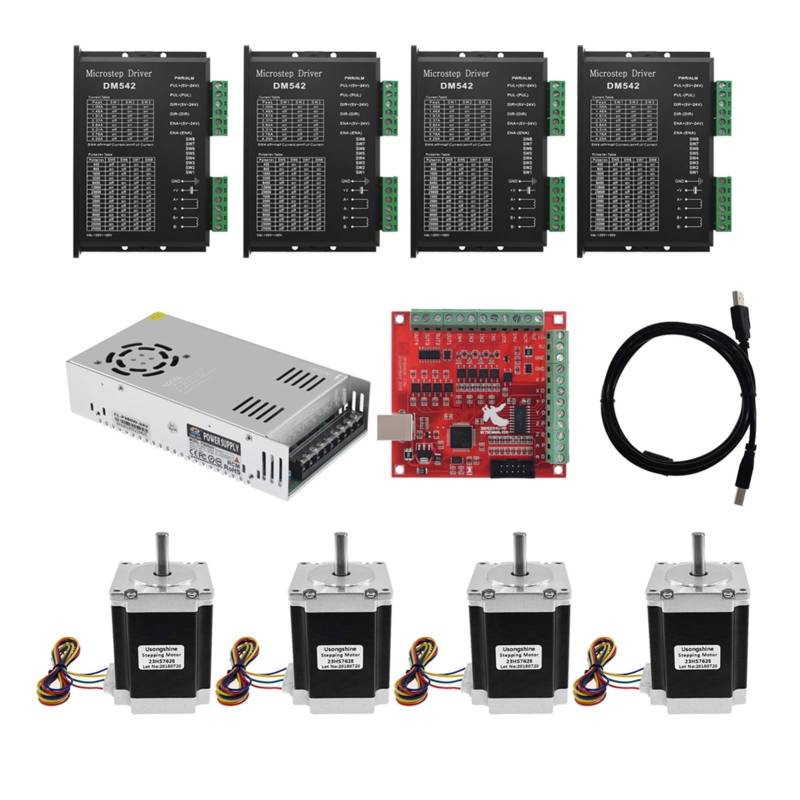 Leistungstransformator, 57 Motor Kit 2 3HS7628. Schrittmotor DM542. Fahrerkontrollbehörde 36 0w24v. Stromversorgung for 3D-Drucker CNC Graviermaschine(6.35mm) von AIRYSSFU