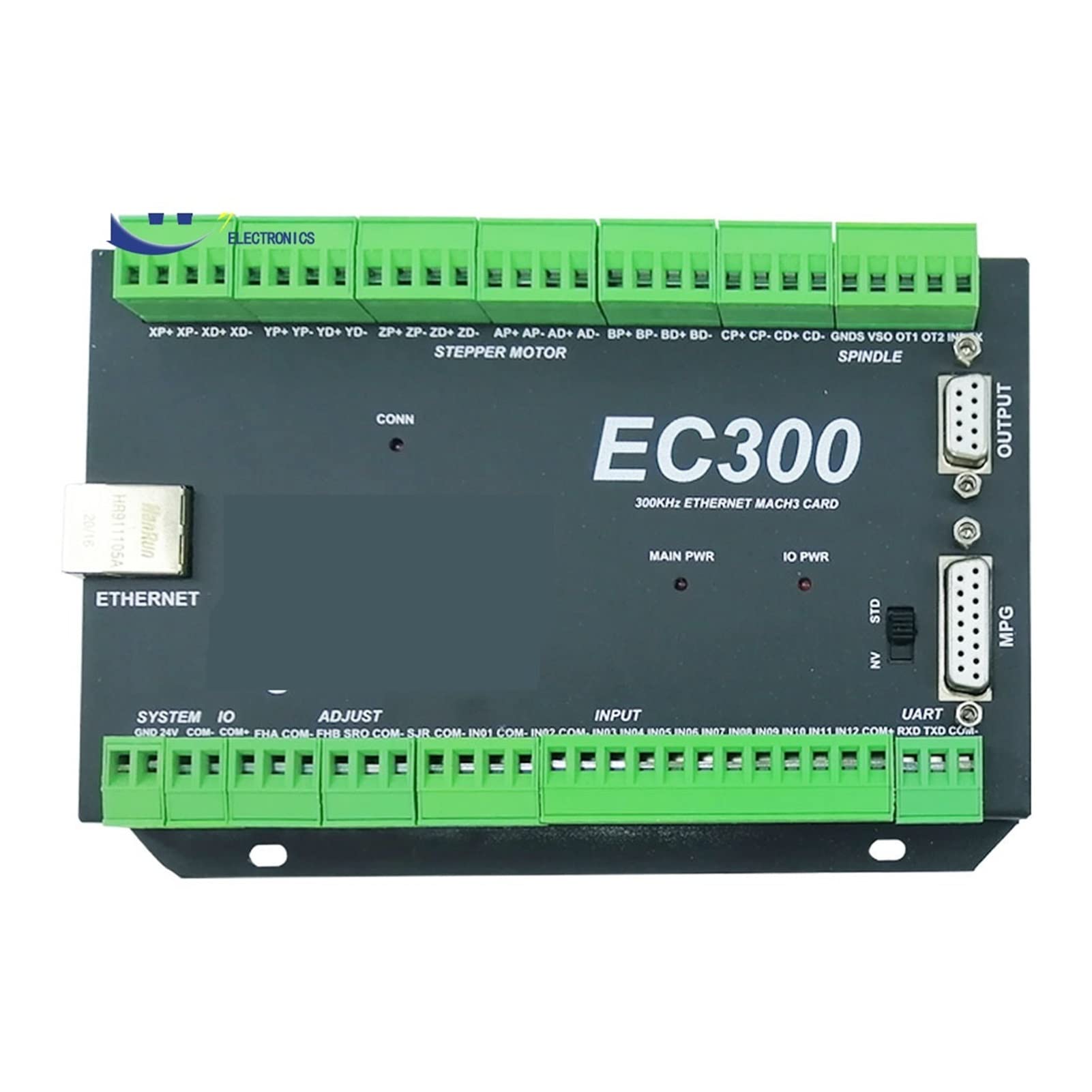 Leistungstransformator, Aktualisierung EC300 CNC Fräsmaschine Ethernet CNC Controller 3/4/5/6 Achsenbewegungsscheibe(4AXIS) von AIRYSSFU