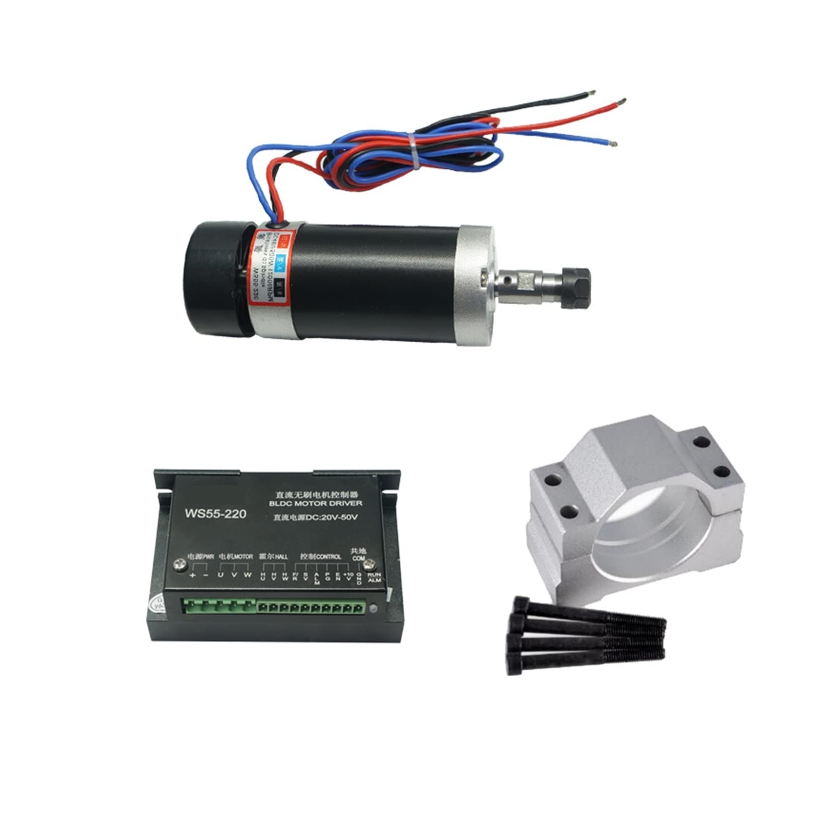 Leistungstransformator, Bürstenlos 50 0W DC Spindel CNC Maschinenrouter 5 5mm Klemme Stepper Motor Treiber Stromversorgung 3.175 mm CNC -Werkzeuge(Spindle-driver-clamp) von AIRYSSFU