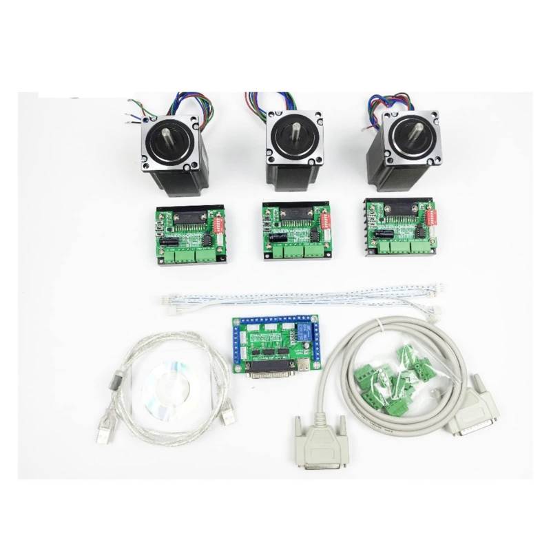 Leistungstransformator, CNC Systemsteuerungssystem Kit, 1pcs5 Achse Breakout Board + 3PCS TB6560. Treiber + 3pcs Nema23 2. 2nm Schrittmotor von AIRYSSFU