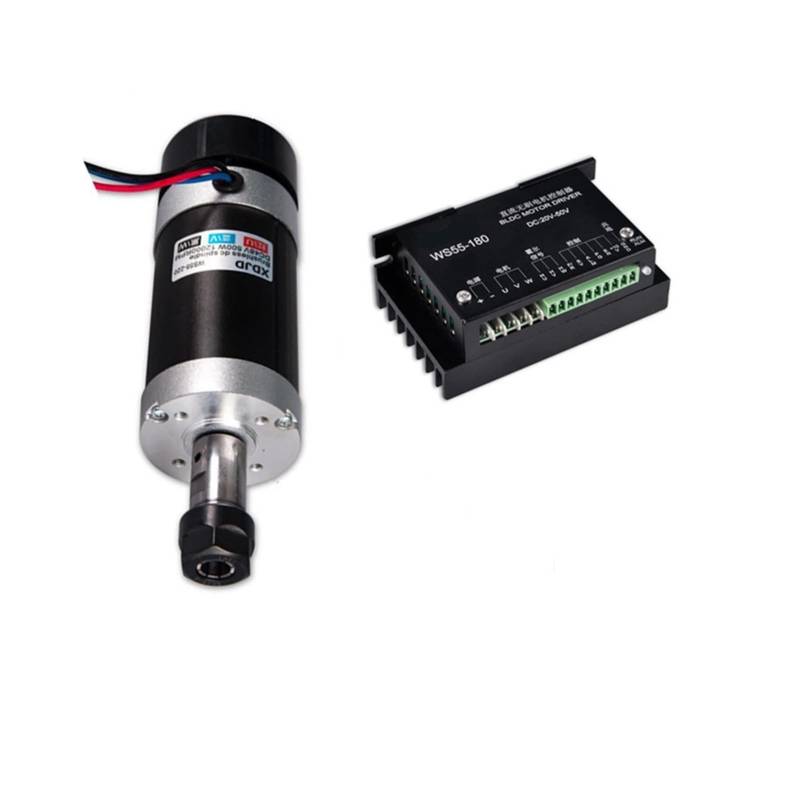 Leistungstransformator, ER11 Bürstenlos 40 0W DC Spindel CNC Maschinenrouterteile 5 5mm Klemme Stepper Motor Treiber Stromversorgung 3.175 mm CNC -Werkzeuge(Spindle and driver) von AIRYSSFU