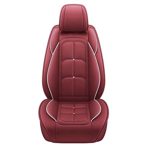 AISAIMOUT Sitzschoner Autositzbezüge Sitzbezüge Auto Werkstattschoner Leder Schonbezüge 5 Sitze Komplettset für BMW Mini Cooper, X1, X2, X3, X4, X5, X6(Red,Standard) von AISAIMOUT