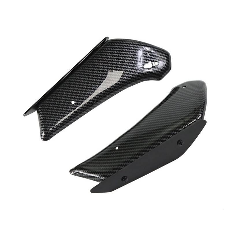 AISEER Kompatibel Mit BMW S1000RR 2010–2018. HP4-Verkleidung Vorne, Aerodynamisches Winglet, Carbonfaser-Windschutzscheiben-Verkleidungs-Winglets(Carbon Pattern Black) von AISEER