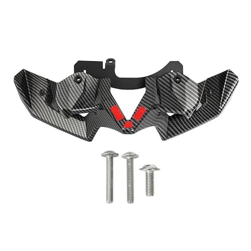 AISEER Kompatibel mit Kawasaki Kompatibel mit Z900 2020-22 Naked Front Spoiler Winglet Airodynamic Wing Kit Spoiler Motorcycle Fairing Zubehör(Carbon Black ABS) von AISEER