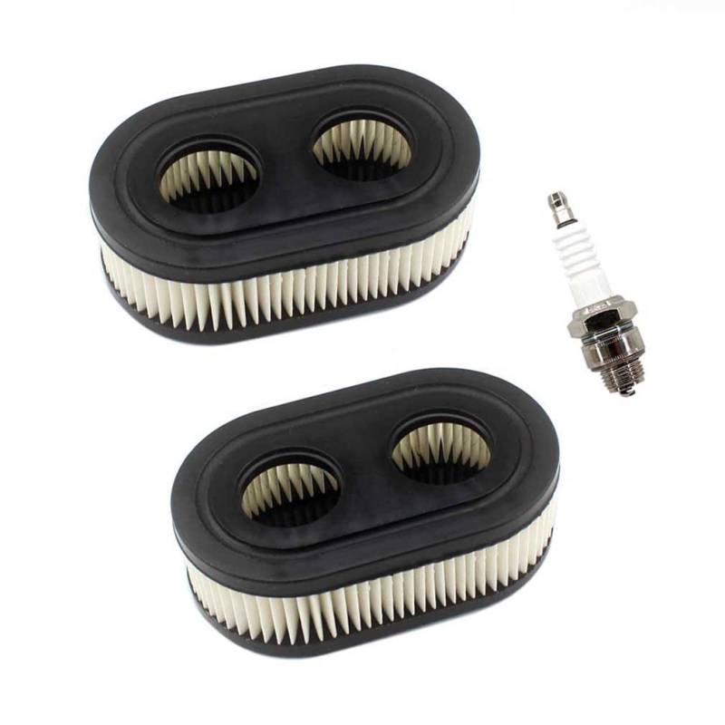 AISEN 2 Stück Luftfilter mit zündkerze für BRIGGS & STRATTON Motoren 550E 550EX ECO-PLUS 575EX Series Ersetzt 798339 798452 593260 093000ER 09P0000ER 4247 5432 5432K von AISEN