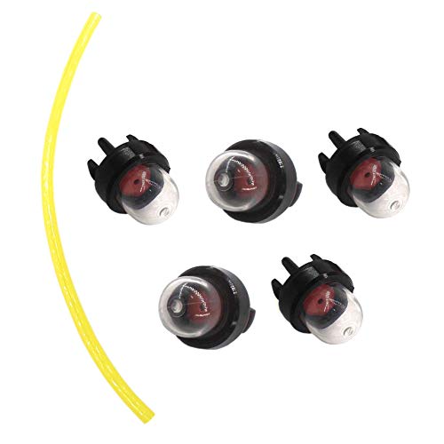 AISEN 5x Benzinpumpe Kraftstoffpumpe Primer mit Schlauch für Dolmar PS 32 35 350 420 33 39 330 340 341 342 344 410 411 490 Ersetz 168398-2 von AISEN