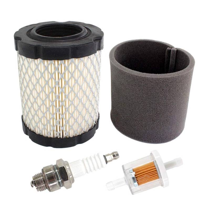 AISEN Luftfilter mit Benzinfilter Zündkerze für Briggs & Stratton 796031 594201 591334 Vorfilter 797704 Ersetzen John Deere MIU1303 GY21435 MIU13963 Motoren 13.5-19.5 HP/CV Intek von AISEN