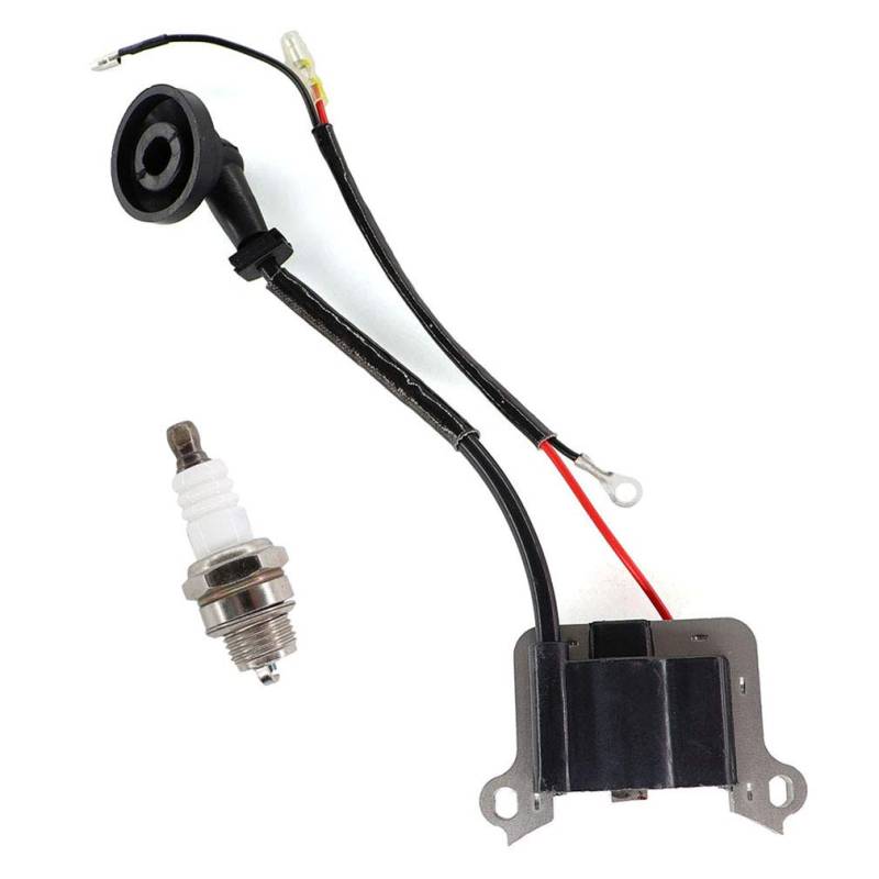 AISEN Zündspule Zündkerze für Timbertech Rotfuchs BC52 BC520 KS5200 KS5800 RS5200 RS5800 Motorsense Freischneider # GP000022 von AISEN