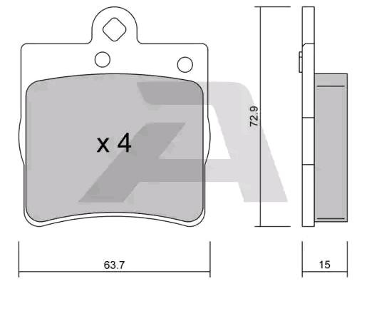 AISIN Bremsbelagsatz MERCEDES-BENZ,CHRYSLER BPMB-2007 5126300AA,A0044201720,A0044209120 0024207420,0034202720,0044201720,0044209120,A0024207120 von AISIN