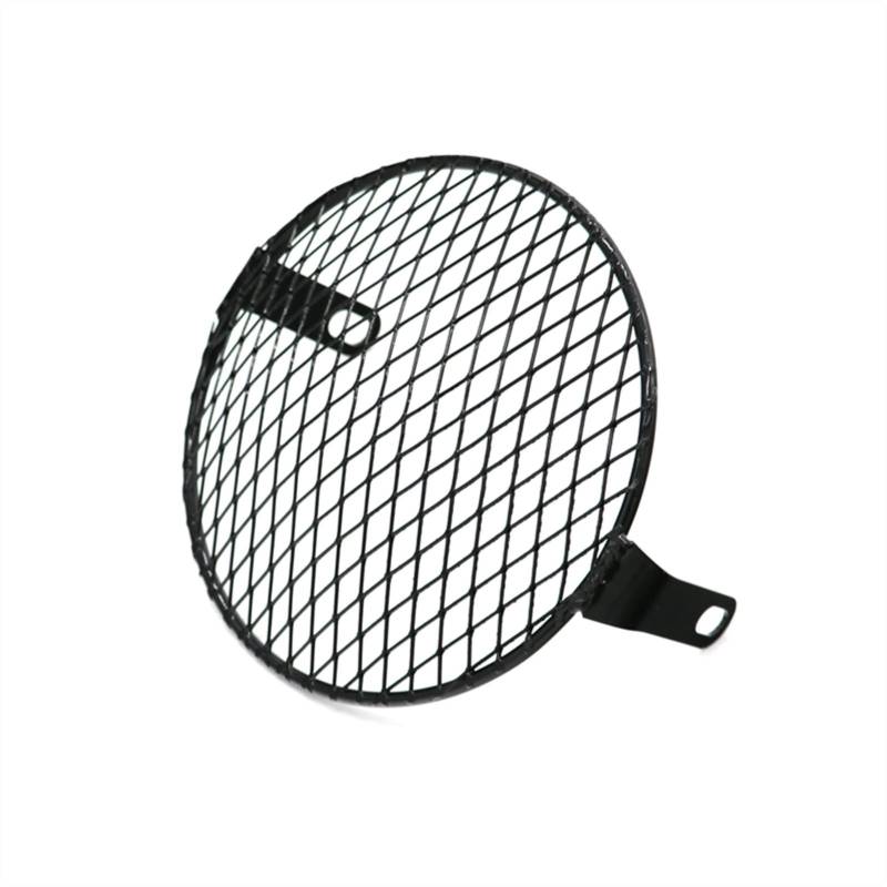 AITEXI Scheinwerferhalterung Universal Retro Gitter Stahlschild Motorrad Scheinwerfer Mesh Gitter Lampenschirm Motorrad Scheinwerfer Deckel Abdeckung Scheinwerfer Halterung (Farbe: Stil 4) von AITEXI