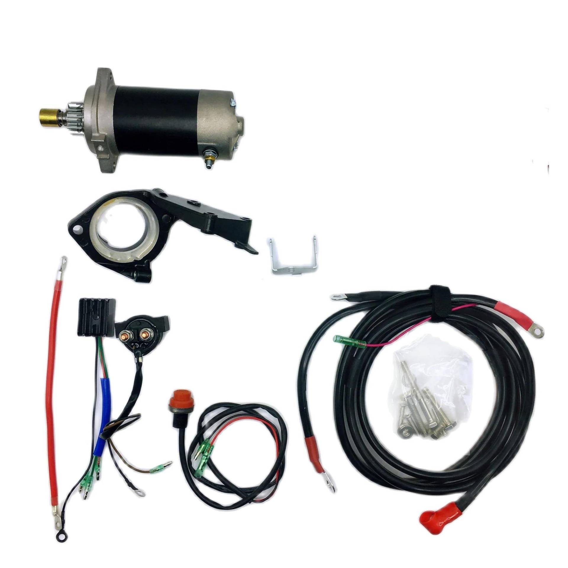 Anlassermotor Außenbordmotor Anlasser Schwungrad Ladespule T30 Elektrostart-Set Für F30HMHS/L HWL MHL 2-Takt 496 CC T25 E30 25 PS 30 PS, 2002–2013, 2014, 2015 Startermotor(No flywheel Coil) von AJHJET