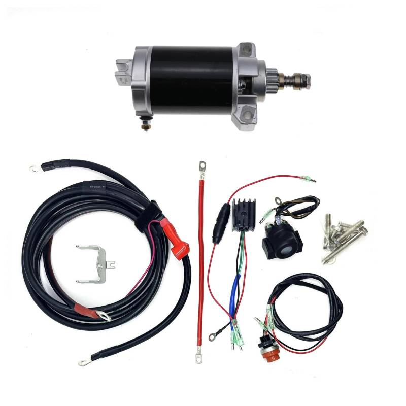 Anlassermotor FÜR F25 65W PARSUN & MEHR 4 HUB 25HP AUßENBORDER 1998-11 Starter Motor Kabel Schalter ELEKTRISCHE Start KIT Startermotor von AJHJET