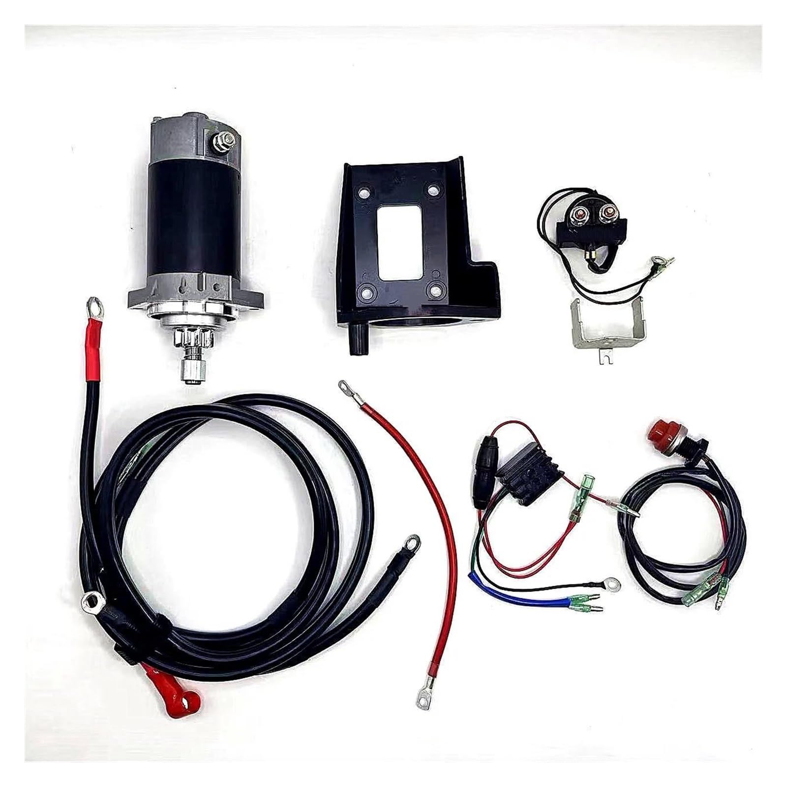 Anlassermotor FÜR Suzuki DT30 2 HUB 30HP Außenbordmotor Starter Motor Relais Kabel Gleichrichter ELEKTRISCHE ANLASSER KIT Startermotor(Without Ring Gear) von AJHJET