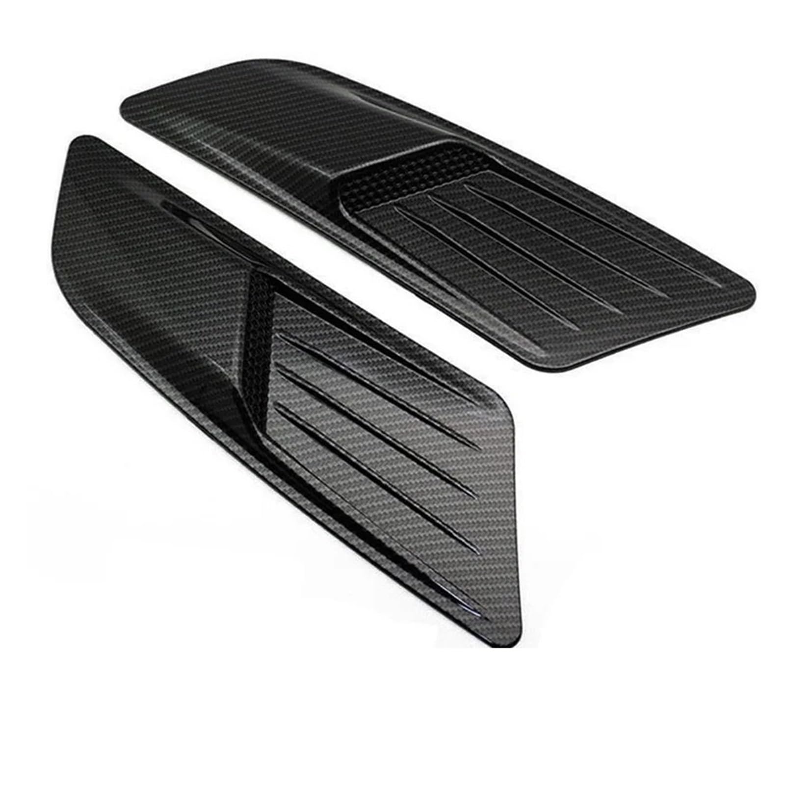 Auto Ansaugrohr Auto Motorhaube Vent Scoop Motorhaube Lufteinlass Spoiler Grille Trim ABS Kotflügel Form Trim Korative Zubehör 1 Stücke Universal Lufteinl(Carbon Look 31cm) von AJHJET