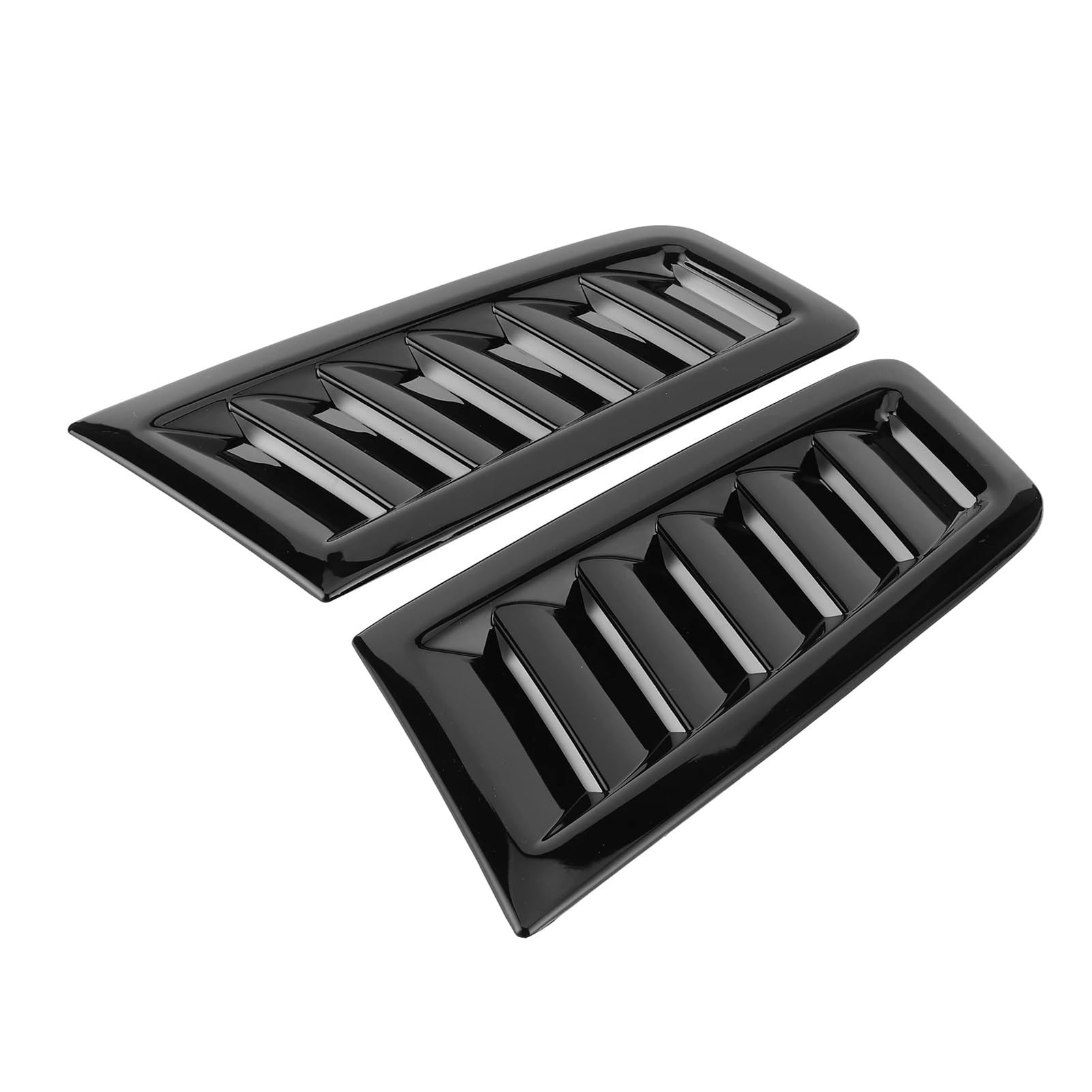 Auto Ansaugrohr Für Ford Für Focus RS MK2 2 Stücke Universal Motorhaube Air Vents Motorhaube Auto Außenteile Stil Auto Front Vent Hood Vents Lufteinl(Glossy Black) von AJHJET