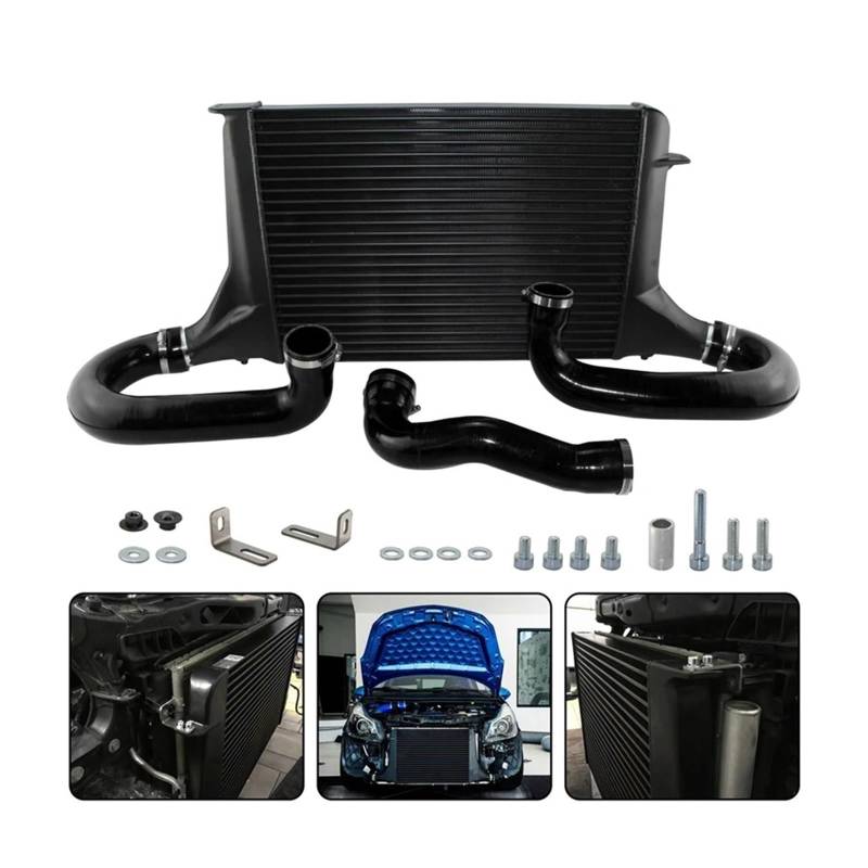 Auto Ansaugrohr Schwarz/Blau/Rot Wettbewerb Laluftkühler Silikon Schlauch Kit Für Opel Für Corsa D GSI/OPC 16 Turbo 2007 2008 2009 2010 2011 2012 2013 2014 Lufteinl(Schwarz) von AJHJET