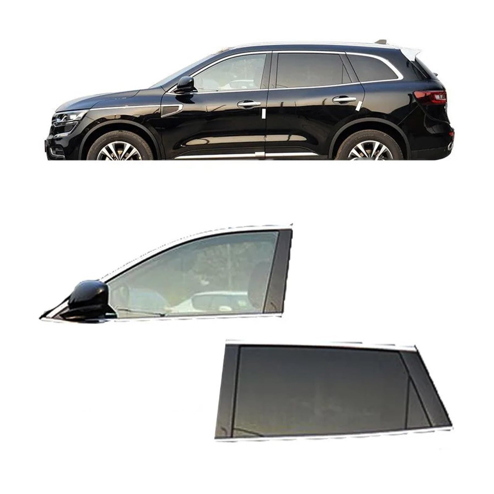 Auto Sonnenschutz Vorhang Rollo 2 Stücke Sonnenschutz Auto UV Schutz Vorhang Seitenfenster Sonnenschutz Mesh Sonnenblende Schutz Fensterfolien Auto Styling Zubehör(4pcs UV) von AJHJET