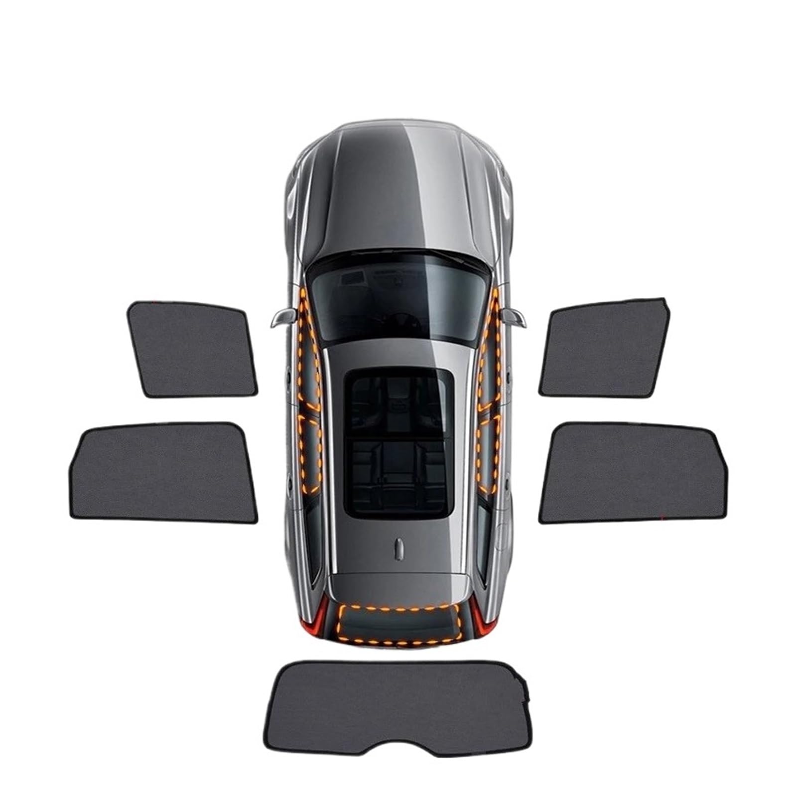 Auto Sonnenschutz Vorhang Rollo Auto Sonnenblende Fenster Windschutzscheibe Abdeckung Sonnenschirm Vorhang Mesh Schatten Blind Für Subaru Für Forester 2019 2020 2021 2022 SK(4Pcs Side 1Back) von AJHJET