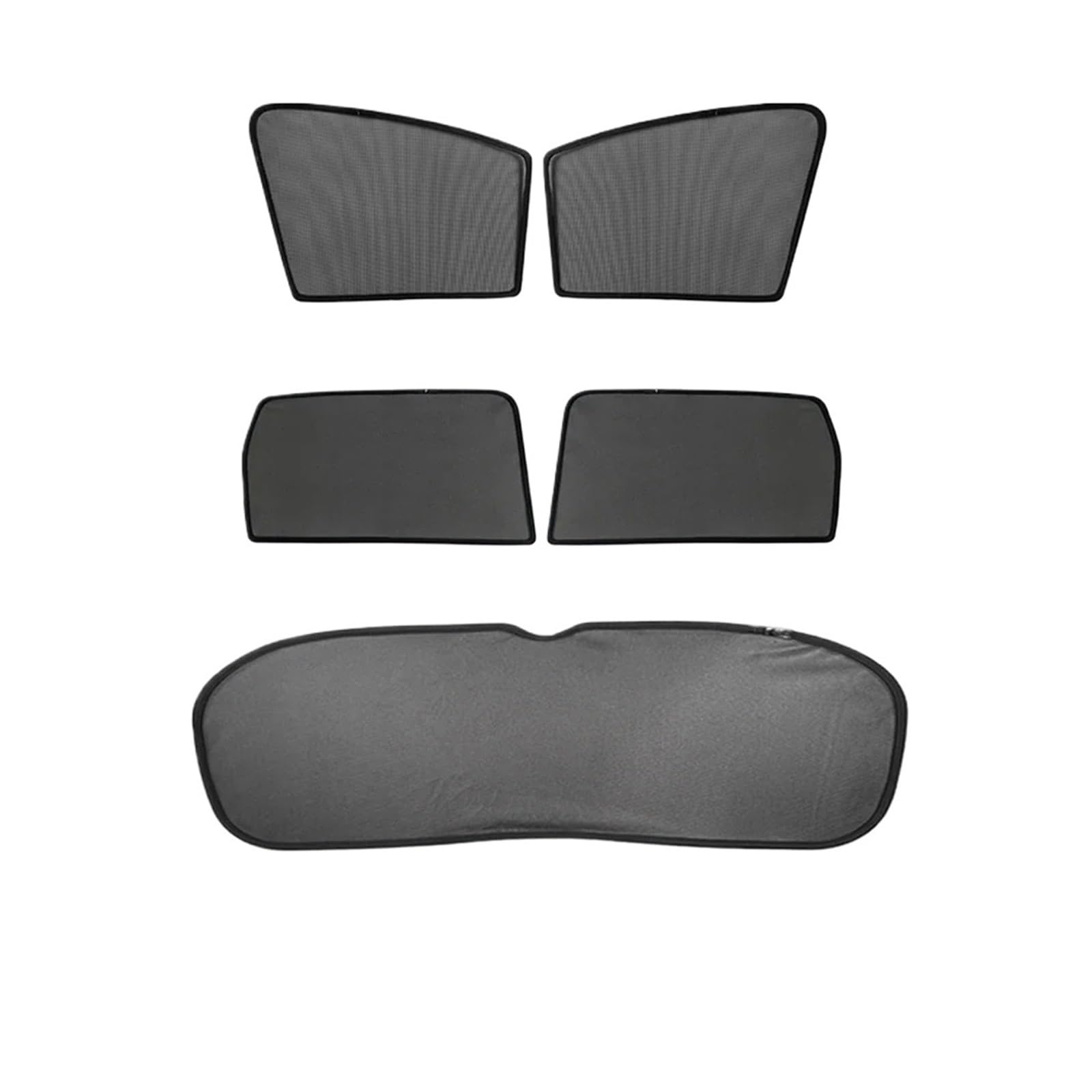 Auto Sonnenschutz Vorhang Rollo Magnetischer Autofenster-Sonnenschutzvorhang Baby-Sonnenschutz-Seitenfenster-Netz Für Toyota Für RAV4 2014 2015 2016 2017 2018(5PCS Side Back) von AJHJET