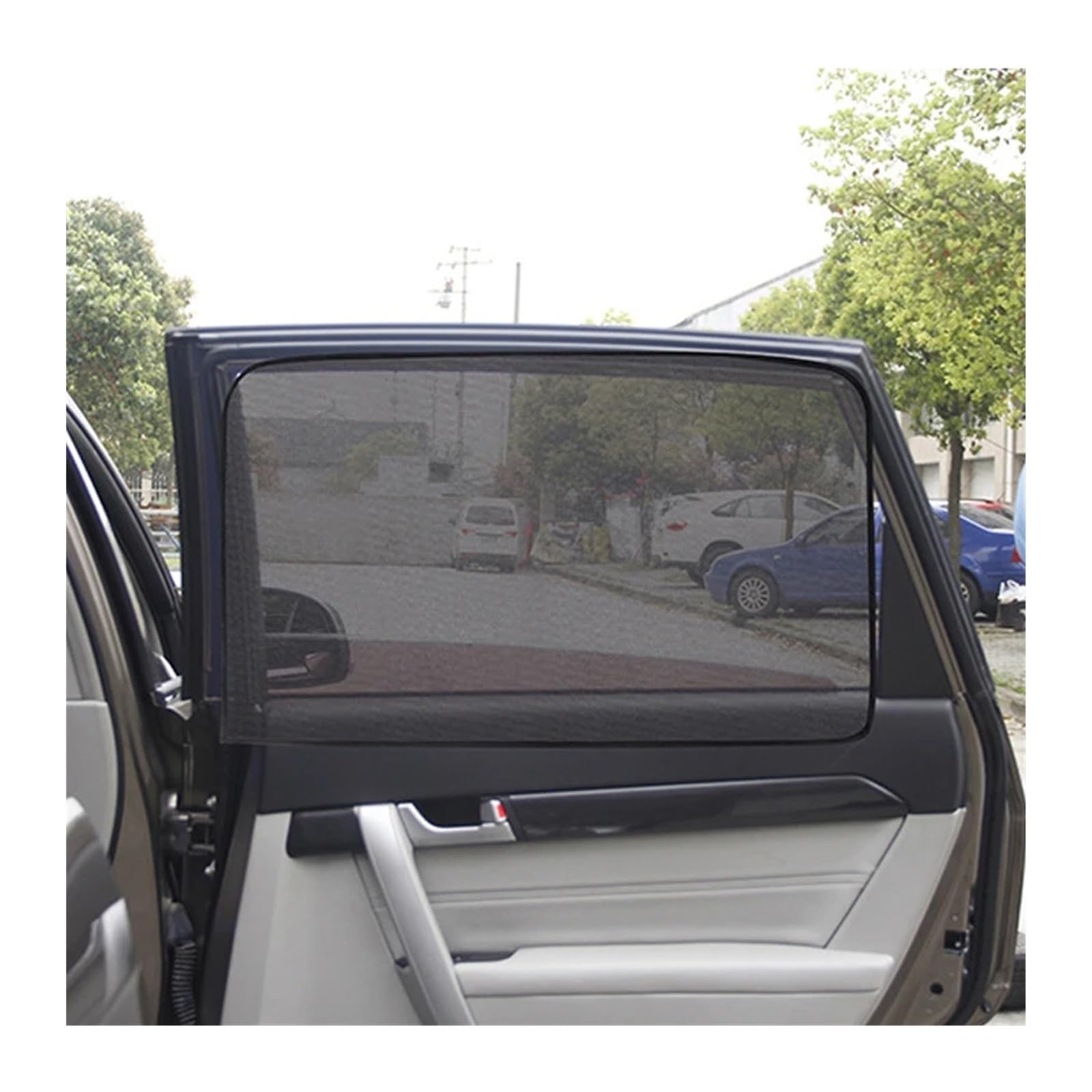 Auto Sonnenschutz Vorhang Rollo Universal Auto Zubehör Magnetische Autosonnenschutz Sommer UV Schutz Seitenfenster Vorhänge Für Baby Auto Sonnenblende Für A4 B7(Back Row 1PCS) von AJHJET