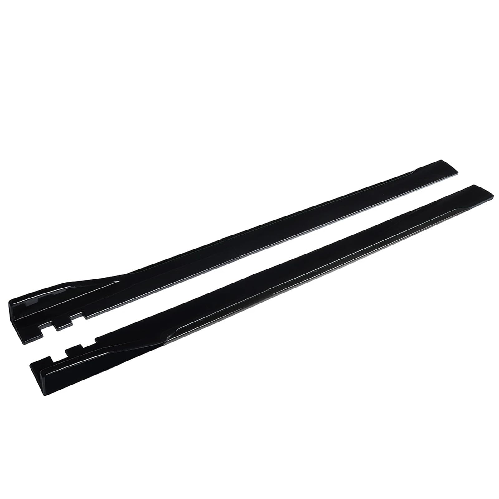 Automotive Seitenschweller 2m Auto Seitenschweller Splitter Verlängerung Rocker Panels Winglet Stoßstange Für A3 A4 A5 A6 A7 A7 A8 Q3 Q5 Q7 RS5 RS6 RS7 S3 S4 TT Auto Seitenschweller(Schwarz) von AJHJET