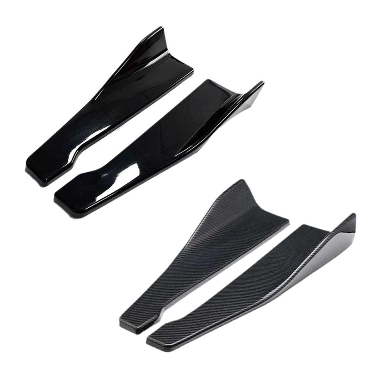 Automotive Seitenschweller Universal 48CM Auto Seite Rock Bumper Spoiler Splitter Protector Anti-Scratch Für Toyota Auto Seitenschweller(Kohlefaser-Optik) von AJHJET