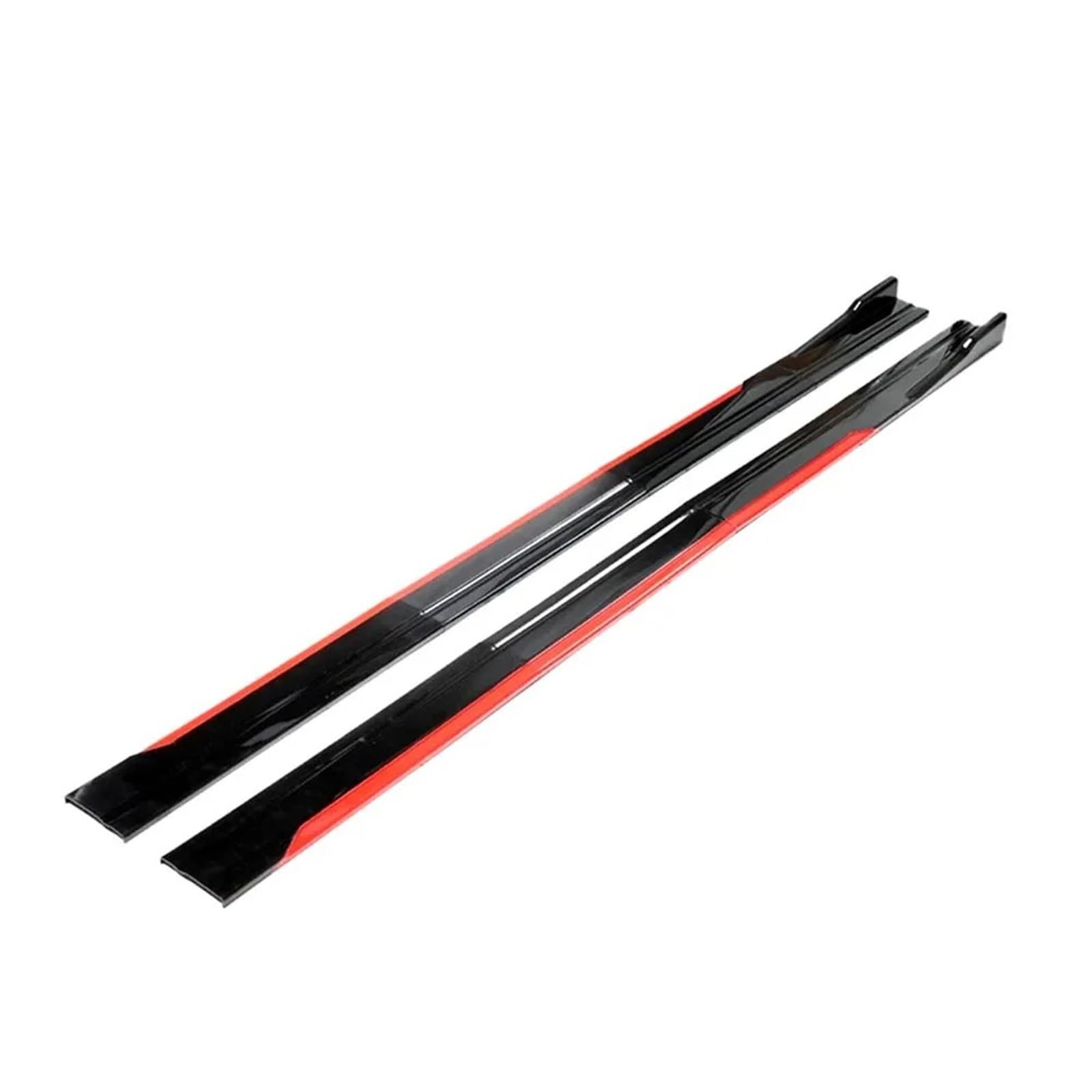 Automotive Seitenschweller Universal Seite Rock Erweiterung Rocker Platte 2m/2,18 M Lip Separator Stoßstange Für Benz Auto Seitenschweller(Reddish Black,2.18M) von AJHJET