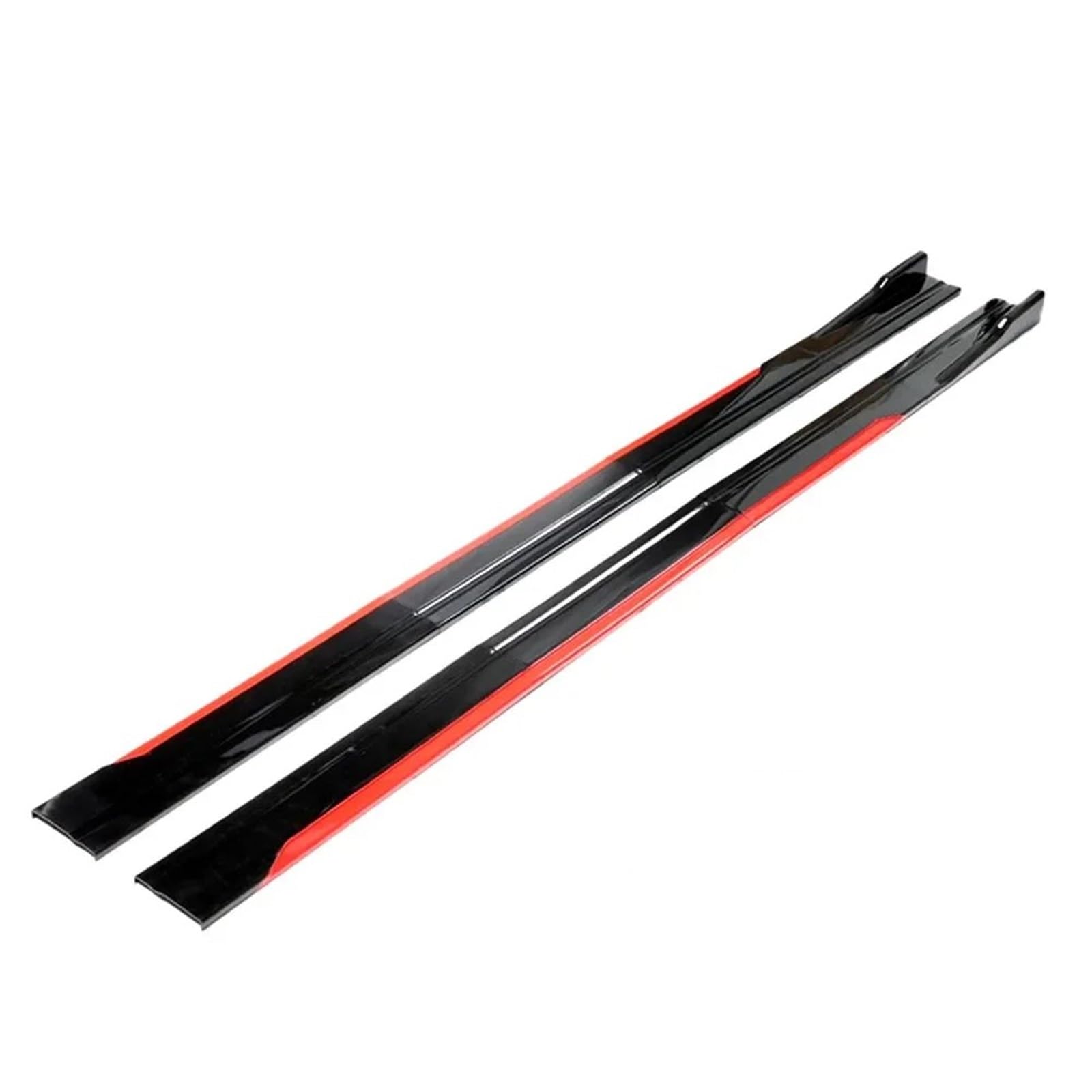 Automotive Seitenschweller Universal Seite Rock Erweiterung Rocker Platte 2m/2,18 M Lip Separator Stoßstange Für Toyota Auto Seitenschweller(Reddish Black,2M) von AJHJET