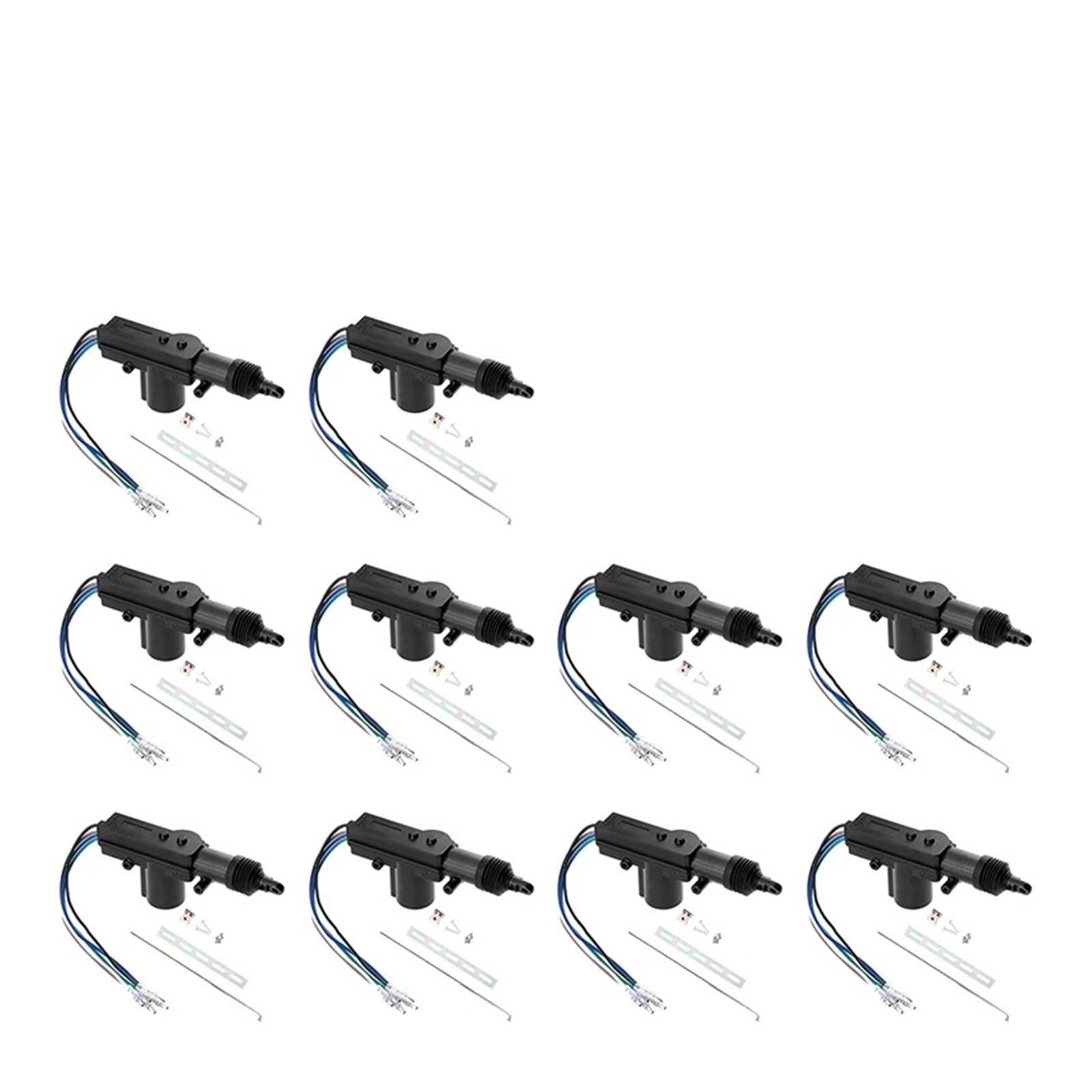 Elektrisch Fensterheber 2-10set 12V Power Locking System Einzel Pistole Typ Kit Universal Auto Elektrische Fernbedienung Zentrale Türschloss Antrieb Auto Heavy-Duty Fensterheber(5Wire 10set) von AJHJET