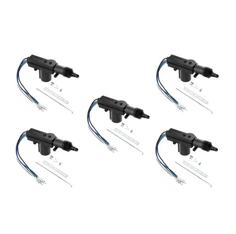 Elektrisch Fensterheber 2-10set 12V Power Locking System Einzel Pistole Typ Kit Universal Auto Elektrische Fernbedienung Zentrale Türschloss Antrieb Auto Heavy-Duty Fensterheber(5Wire 5set) von AJHJET