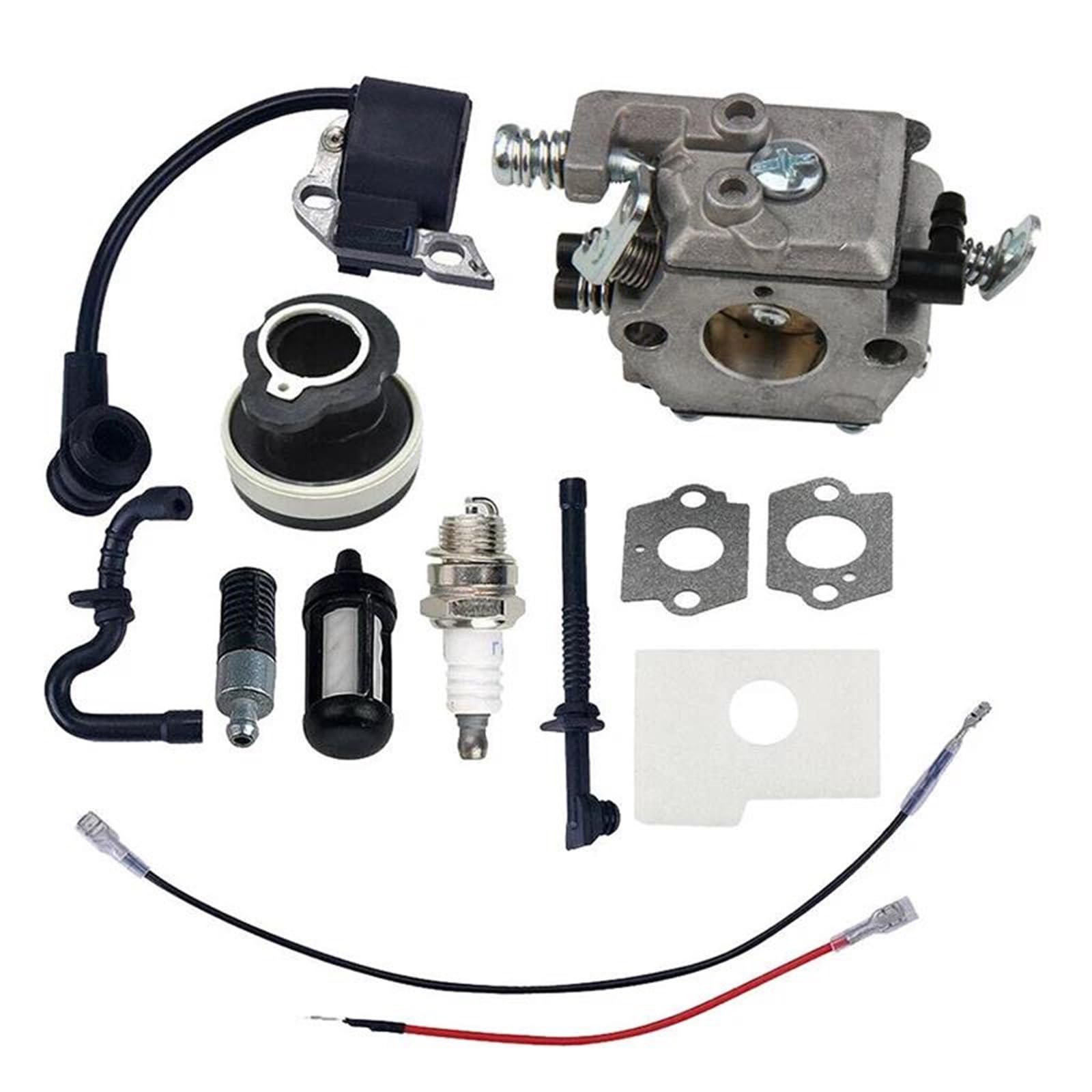 ErsatzVergaser Für 017 018 Für MS170 Kettensäge Reparatur Zubehör Vergaser Mit Zündspule Und Luftfilter Ansaugkrümmer Zündkerze Kit Motor Vergaser von AJHJET